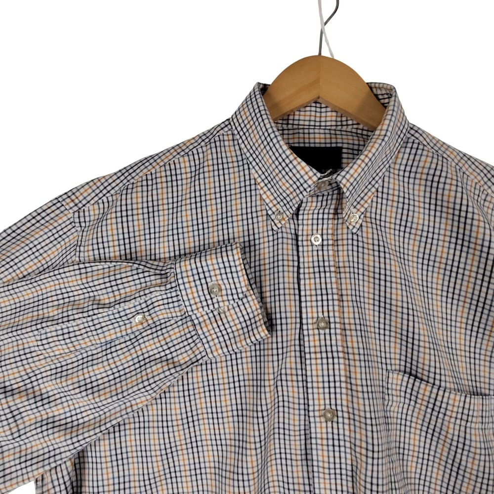 O'Connell Lucas-Chelf Mens Large Cotton Tattersall Check Button Down Shirt USA